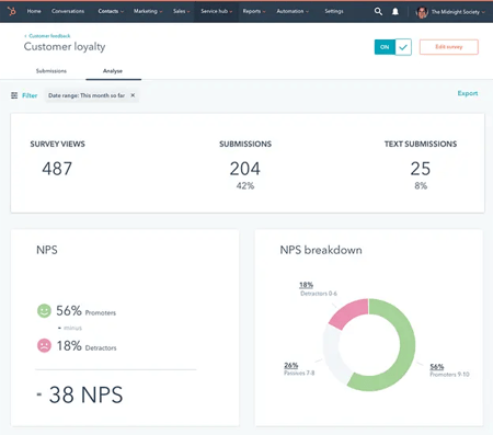 UX Research Tools for Surveys: HubSpot